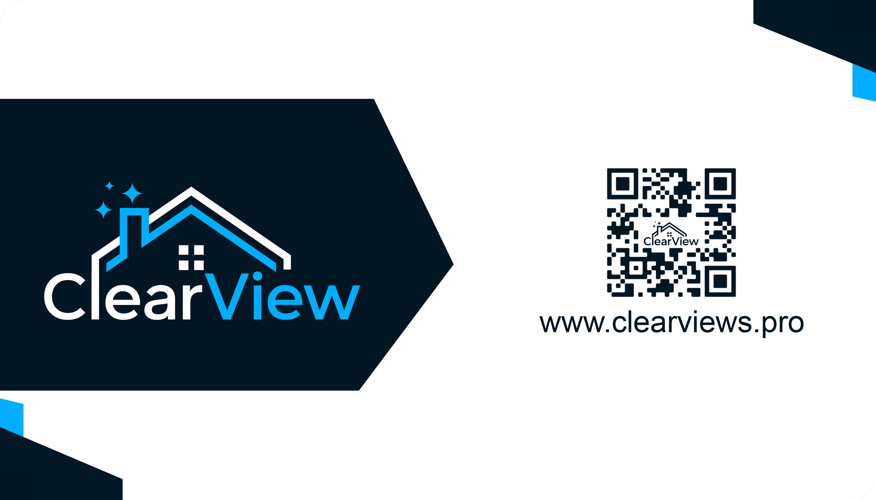 Clear View Business Card Back